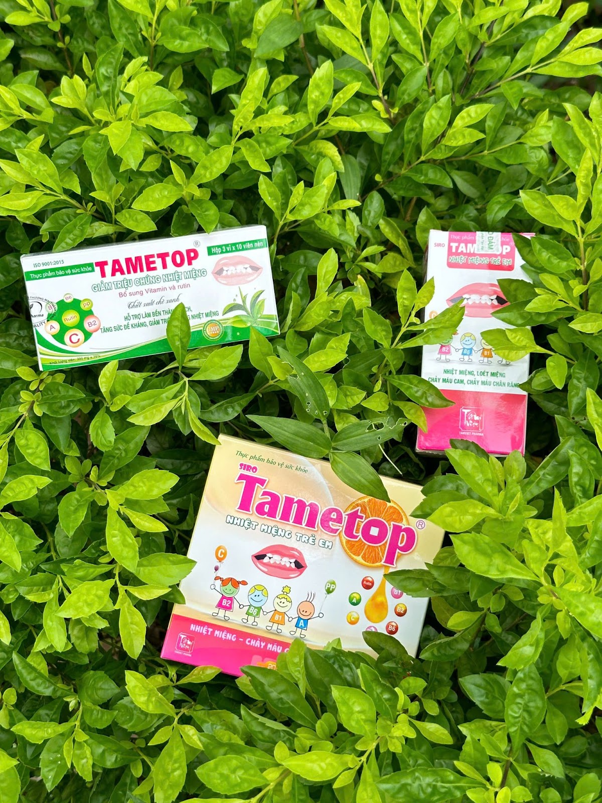 TAMETOP được sản xuất dạng siro, viên uống, dạng ống phù hợp với trẻ em và người lớn