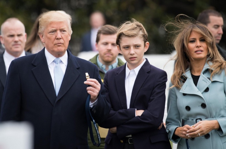 Ông Trump và bà Melania có con trai chung, Barron Trump. Ảnh: Imagn Images.