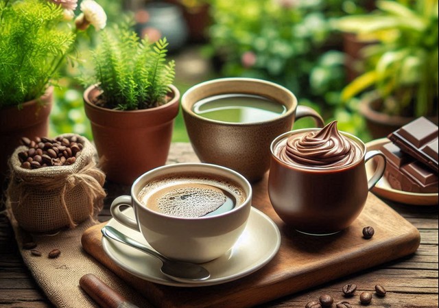 Các thức uống giàu caffeine có thể giúp chống lại các vấn đề về mạch máu và hậu quả kèm theo như đau tim, đột quỵ - Minh họa AI: Anh Thư