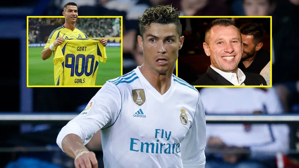 Cassano bị siêu sao Ronaldo phản ứng vì không đưa anh vào tốp 10 cầu thủ vĩ đại nhất hành tinh. Ảnh: GETTY.