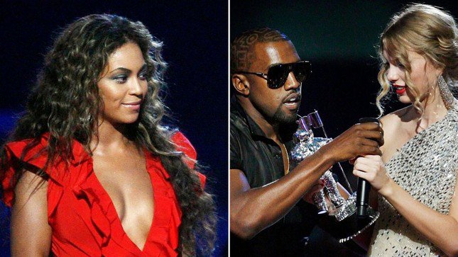 Many people think that Beyoncé is the source of Kanye West and Taylor Swift's drama.