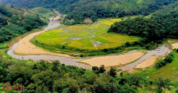 Mê mẩn ruộng bậc thang chín vàng giữa núi rừng Măng Đen - 1