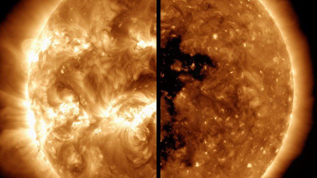 Mặt Trời khi "bùng nổ" như hiện nay hoàn toàn khác với thời kỳ yên tĩnh - Ảnh: NASA