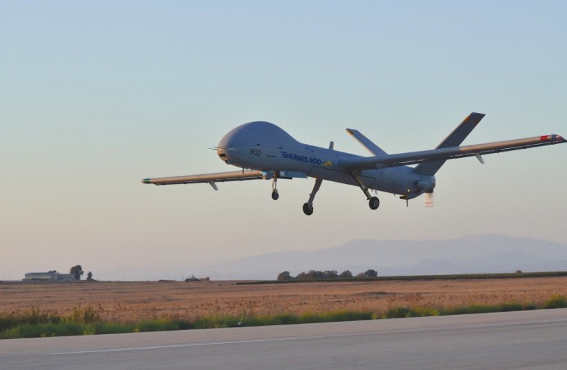 UAV Hermes 900 của Israel. Ảnh: Jerusalem Post.