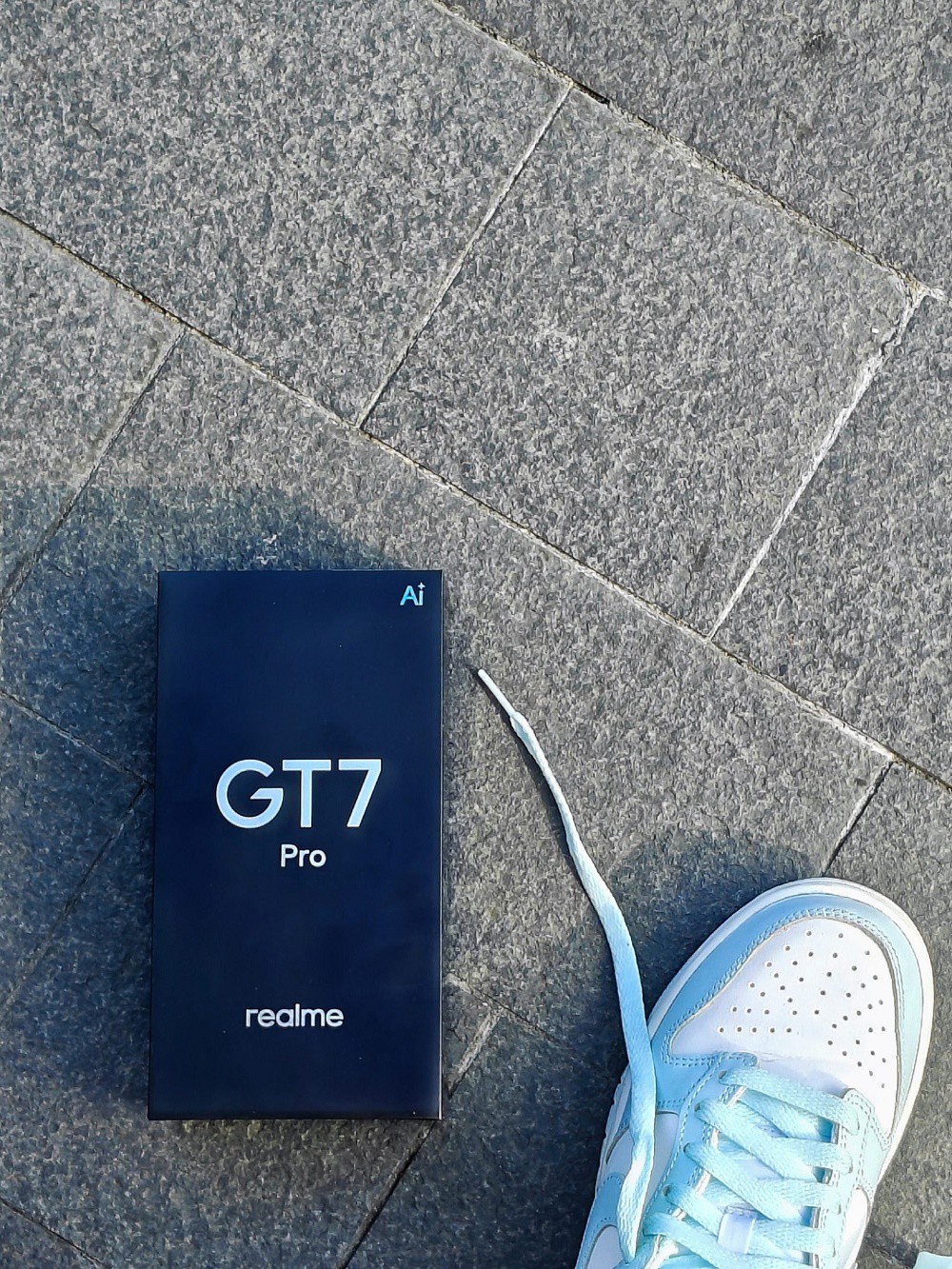 GT7 Pro product box announced by Realme.