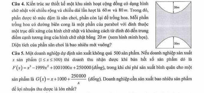 Phần yêu cầu trả lời ngắn trong đề tham khảo môn Toán được các giáo viên đánh giá khó.