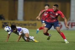 Video bóng đá Hà Nội - Công an Hà Nội: Tuấn Hải lập công phút 90+14 (V-League)