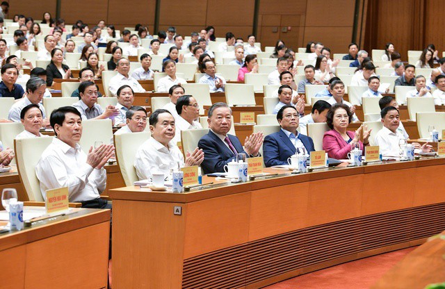 Tổng Bí thư, Chủ tịch nước Tô Lâm cùng các lãnh đạo Đảng, Nhà nước, nguyên lãnh đạo Đảng, Nhà nước dự hội nghị ngày 20-10