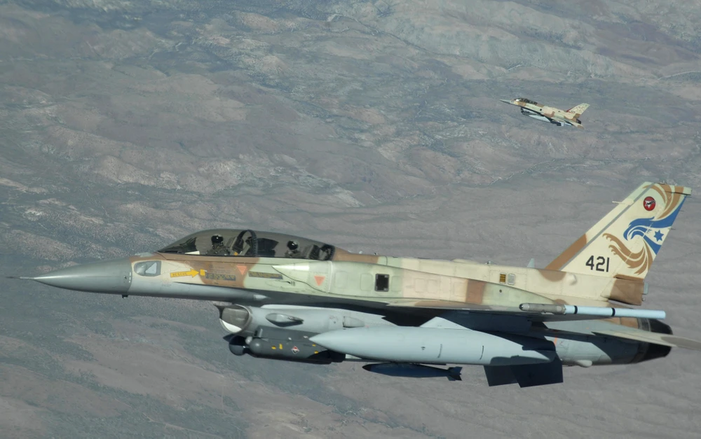 Tiêm kích F-16 của Israel. Ảnh: WIKIPEDIA