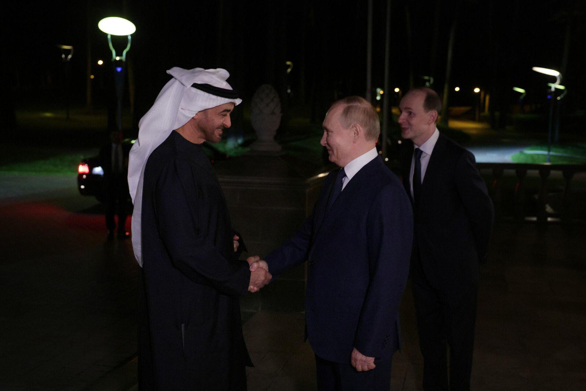 Tổng thống UAE tới Moscow vào ngày 20/10. Ảnh: Sputnik.