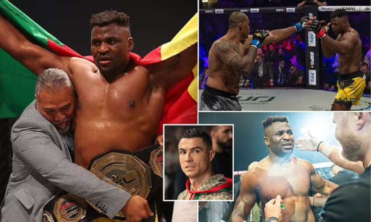 "Quái thú" Ngannou trở thành nhà vô địch hạng nặng PFL, sự kiện của võ sĩ Cameroon thu hút Ronaldo tới xem