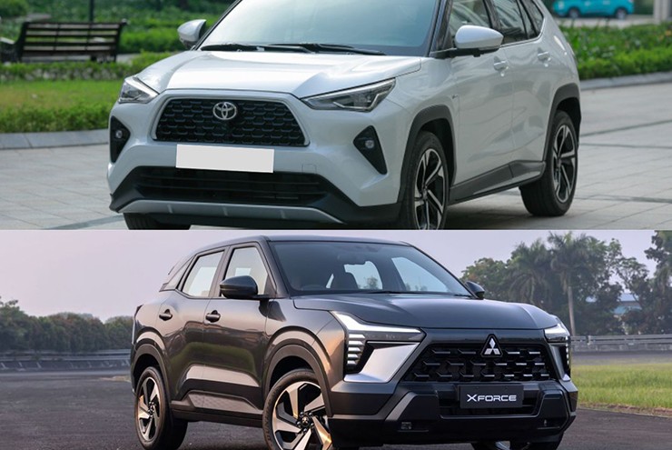 Mitsubishi Xforce hay Toyota Yaris Cross là hai đối thủ xứng tầm trong phân khúc SUV hạng B.