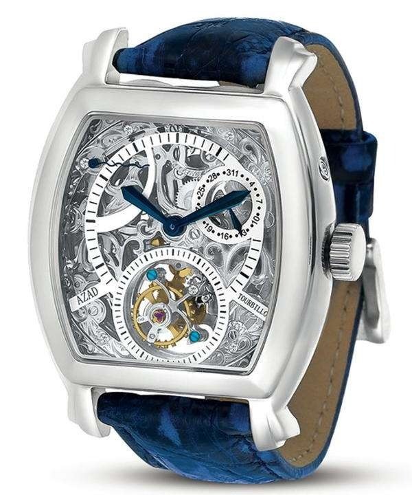 Bộ sưu tập của ông còn có chiếc Azad Power Tourbillion của Piguet. Thiết kế thuộc phiên bản giới hạn với 30 chiếc trên toàn thế giới, làm bằng thép không gỉ, giá 9.950 USD (251,4 triệu đồng). Ảnh: Audemars Piguet