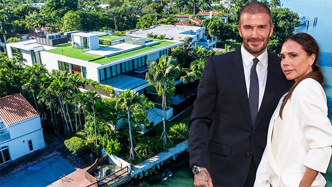 Vợ chồng Becks mua biệt thự mới ở Miami đầu tháng 10. Ảnh: The Sun