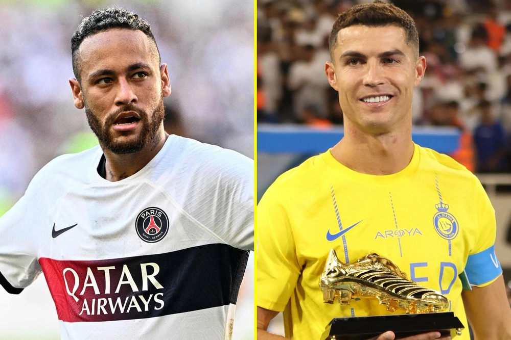 Ronaldo và Neymar có mức lương cao nhất, nhì ở giải SPL. Ảnh: GETTY.