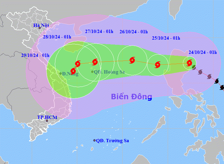 Cơn bão Trà Mi: Dự báo hướng đi kỳ dị, khó lường