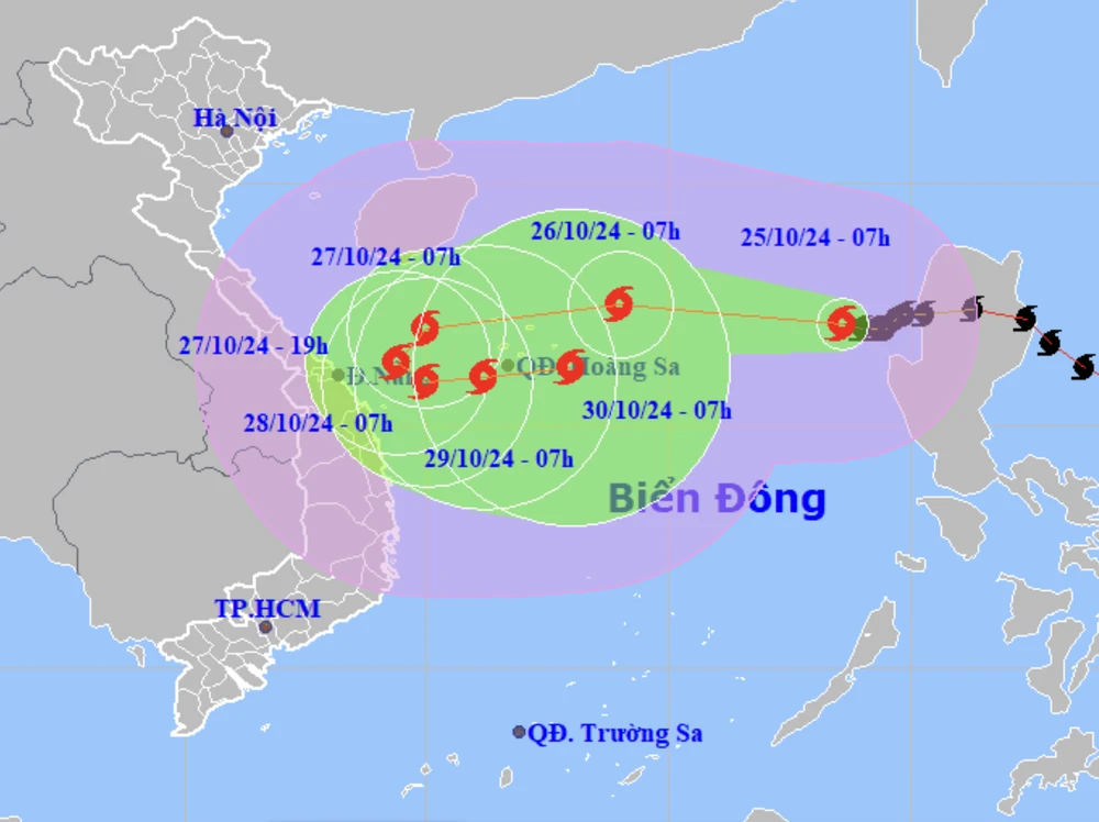 Tỉnh Quảng Nam cấm biển ứng phó với bão Trà Mi.