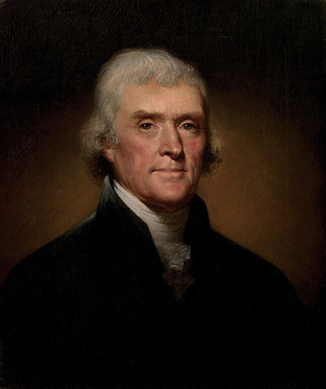 Chân dung ông Thomas Jefferson, tổng thống thứ 3 của Mỹ (giai đoạn 1801-1809). Ảnh: Wikipedia