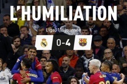 Barca được truyền thông quốc tế khen nức nở, báo Pháp chế nhạo Real Madrid