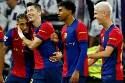 Cỗ máy Barcelona càn quét sân cỏ châu Âu, "ông già" Lewandowski đe dọa Haaland - Mbappe (Clip 1 phút)