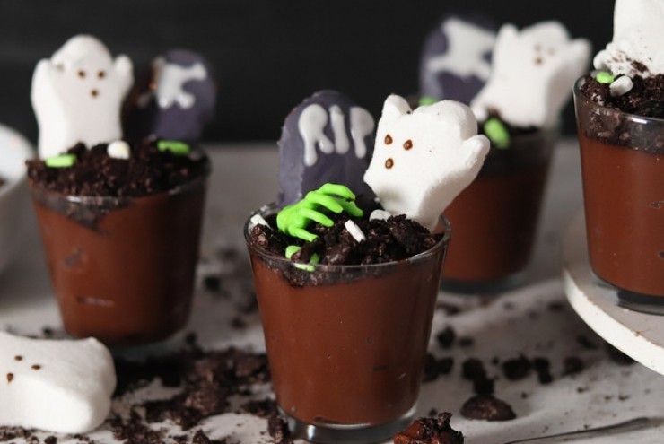 Cách làm pudding socola "ma quái" cho ngày Halloween