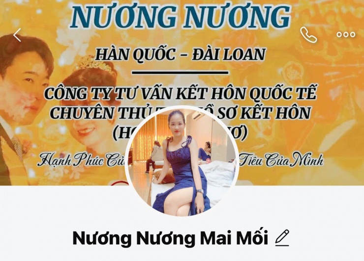 Tài khoản Zalo mà Nương dùng để đăng tải thông tin xuất khẩu lao động thời vụ và làm mai mối. Ảnh: Chụp màn hình