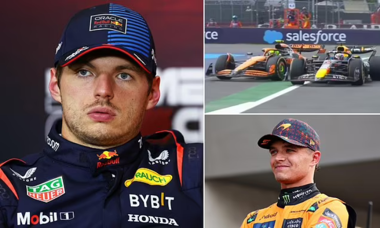 Verstappen (bên trái) bị gọi là "kẻ hèn hạ" sau vụ va chạm tại chặng đua Grand Prix Mexico