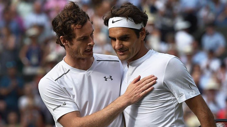 Murray (bên trái) và Federer đã giải nghệ