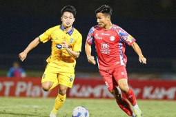 Video bóng đá SLNA - TP.HCM: "Người nhện" cứu thua phút 90+6 (V-League)