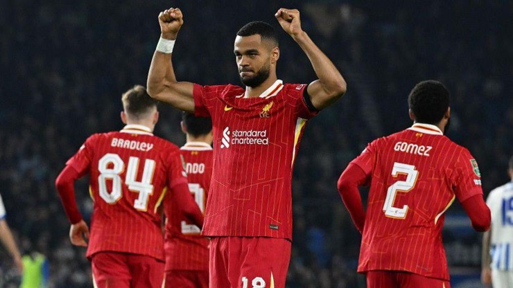 Liverpool vừa đánh bại Brighton 3-2 ở vòng 16 đội League Cup hồi giữa tuần