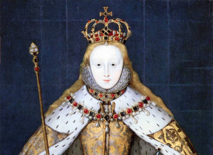 Nữ hoàng Elizabeth I, người đã tự hào dùng son môi đỏ ở nơi công cộng và riêng tư.