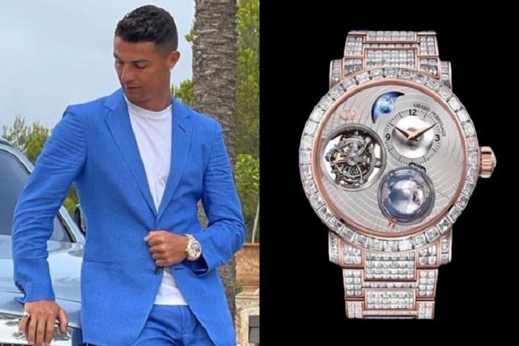 Ronaldo sở hữu một chiếc Girard-Perregaux Planetarium Tri-Axial với dây và vòng bezel đính kim cương. Chiếc đồng hồ này sở hữu một quả cầu ở vị trí 5h chuyển động suốt 24 giờ và một tourbillon ba trục. Mặc dù cỗ máy này của Ronaldo là độc nhất vô nhị và không có sẵn để bán, nhưng người ta ước tính rằng nó sẽ được bán lẻ với giá hơn 50 tỷ đồng.
