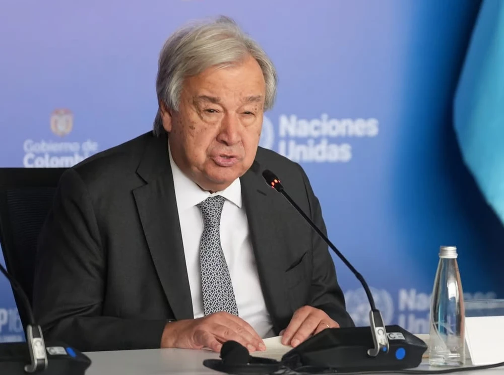 Tổng thư ký Liên Hợp Quốc Antonio Guterres lên tiếng về thông tin Triều Tiên gửi quân đến Nga. Ảnh: EPA-EFE