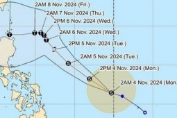 Áp thấp gần Philippines mạnh lên thành bão, có thể thành cuồng phong