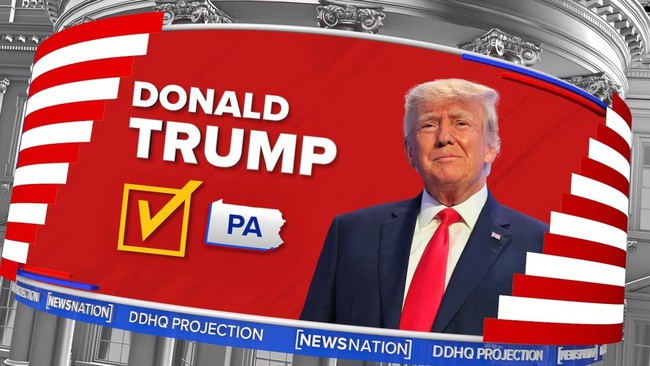 Ông Trump thắng Pennsylvania, giáng đòn mạnh vào bà Harris. Ảnh: ABC News