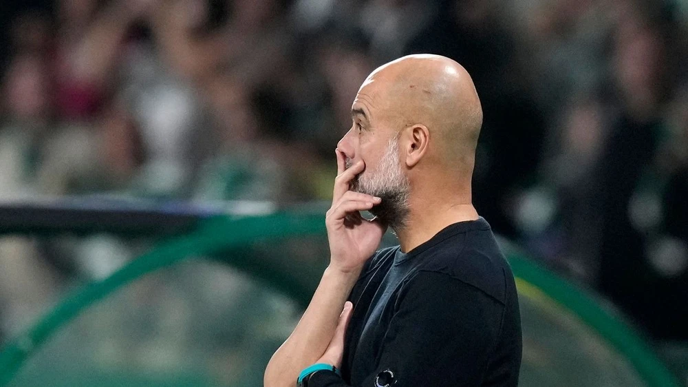 Pep Guardiola chế nhạo MU một cách tàn bạo bằng bình luận ám chỉ đầy tinh tế. ẢNH: GETTY