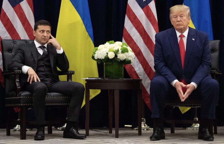 Cuộc gặp giữa ông Trump và ông Zelensky năm 2019. Ảnh: AFP.