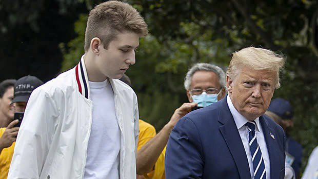 Chiều cao và phong thái vượt trội của Barron Trump - con trai út ông Donald Trump - 5