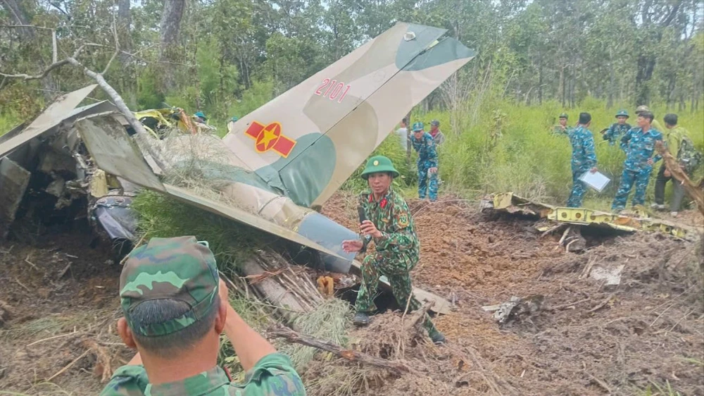 Máy bay YAK-130 rơi tại Vườn quốc gia Yok Đôn, lực lượng chức năng đã xác định được vị trí