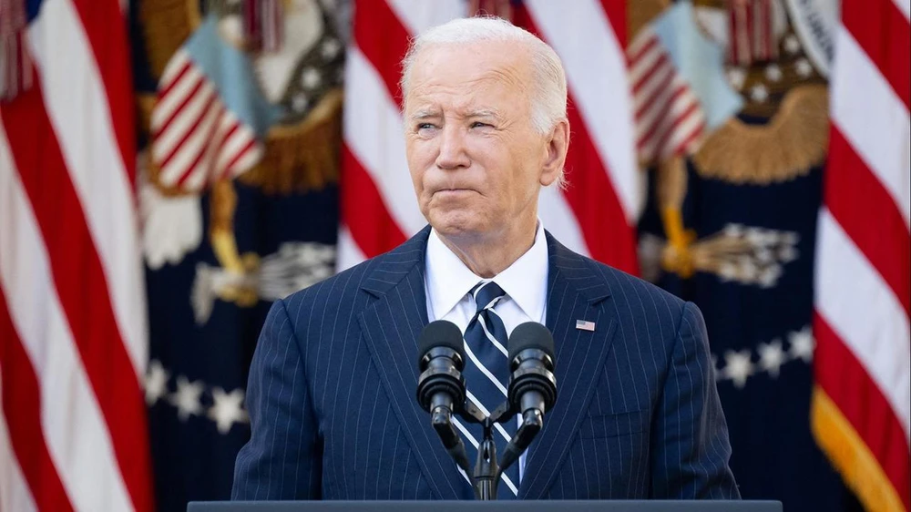 Tổng thống Mỹ Joe Biden phát biểu từ Nhà Trắng hôm 7-11 sau chiến thắng của ứng cử viên Cộng hoà, cựu Tổng thống Donald Trump. Ảnh: CBS NEWS