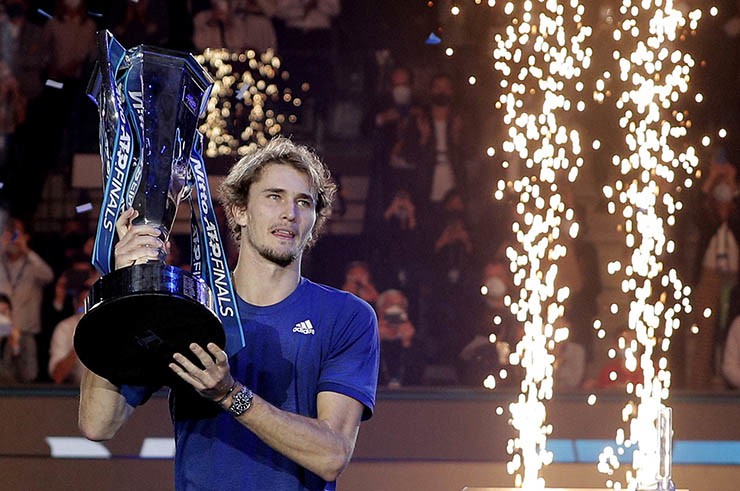 Zverev từng 2 lần vô địch ATP Finals