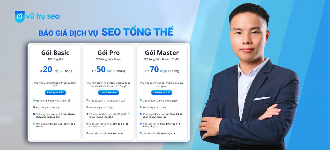 Tham khảo bảng báo giá dịch vụ SEO hàng đầu hiện nay