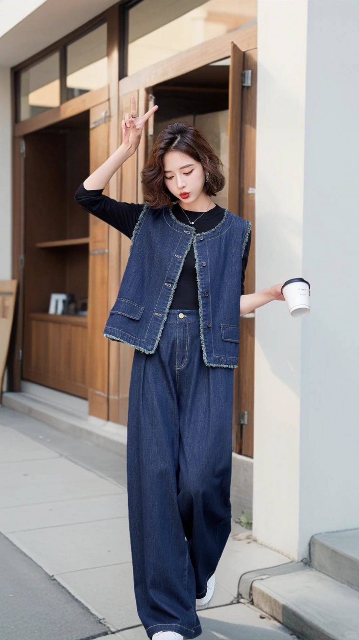 Thử qua 6 cách mặc quần jeans và vest này suốt mùa Thu/Đông, đi làm hay đi chơi bạn bè đều khen đẹp - 7