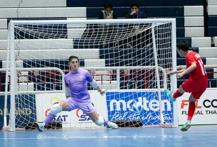 Tuyển futsal Việt Nam giành chiến thắng ấn tượng. Ảnh: VFF