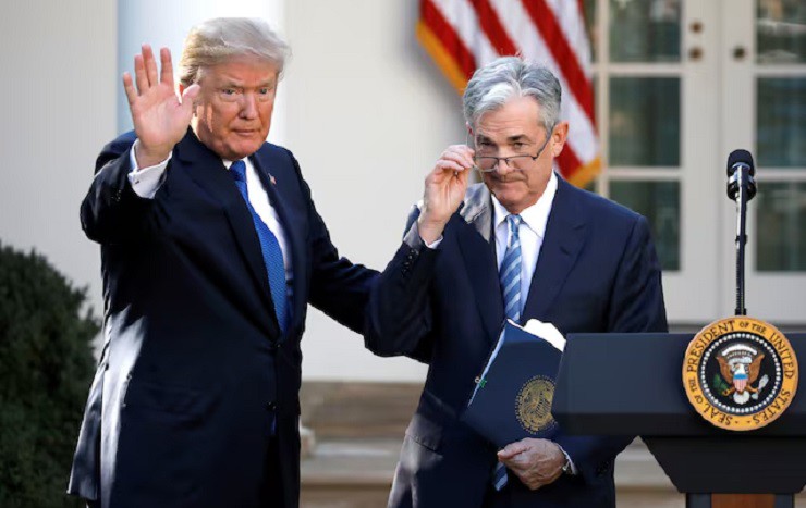 Ông Trump và Chủ tịch FED Jerome Powell từng có mối quan hệ căng thẳng. Ảnh: Reuters.