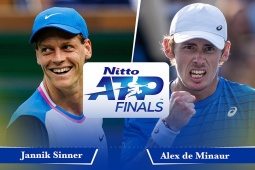 Nhận định tennis ATP Finals ngày 1: Sinner ra quân gặp "mồi ngon", Medvedev đấu Fritz