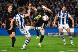 Video bóng đá Real Sociedad - Barcelona: Nỗi nhớ Yamal, gã khổng lồ ngã quỵ (La Liga)