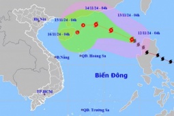 Bão Toraji vào Biển Đông