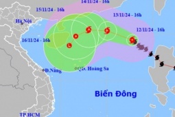 Bão số 8 giật cấp 12; áp thấp nhiệt đới áp sát Quảng Ngãi - Phú Yên