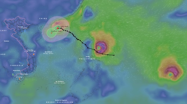 Biển Đông đối mặt với cơn bão số 8 đang suy yếu, cơn bão Usagi mạnh mẽ áp sát Philippines